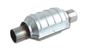 Vibrant 7000 Round Ceramic Core Catalytic Converter - 2" Inlet/Outlet