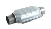 Vibrant 7002 Oval Ceramic Core Catalytic Converter - 2" Inlet/Outlet