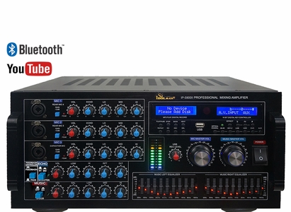 IDOLmain IP-5900II 6000W Digital Echo Karaoke Mixing Amplifier With Repeat/Delay Control, HDMI/Optical Inputs 