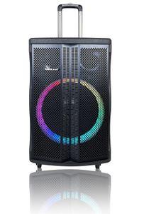 IDOLmain IPS-DJ09 Professional Bluetooth Portable Rechargeable Party Speaker With Dual Wireless Microphones, Vocal Cancellation, Voice Changer, Indoor| Outdoor Effects 
