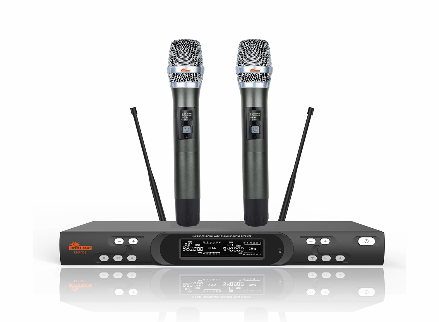 IDOLpro UHF-308 Budget-Friendly Dual Wireless Microphones  <font color=" orange"><b>New 2025</b></font> 