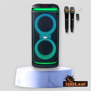 IPS-DJ12 Immersive Sound Light Weight Party Bluetooth Karaoke Speaker With Dual Wireless Microphones