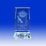 Crystal Cube Graduation 2.5"  with Organza Bags  