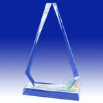 Crystal Laser Engraving Triangle Award HL088