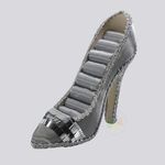 Gray Shoe Ring Holder Sequined HW229