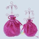 Quinceanera Doll Jewelry Organizer Fuchsia 7"H 