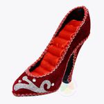 Red Shoe Ring Display High Heel HW177