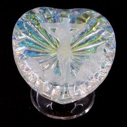 Religious Heart Crystal w/ Light CR08C