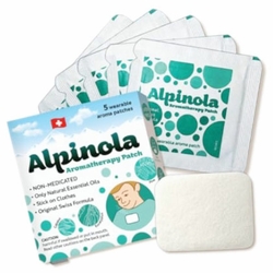Alpinola, Aromatherapy Patches with Essential Oils, 5 ct