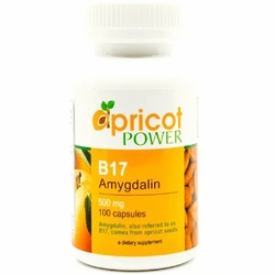 Apricot Power, B17/Amygdalin 500 mg, 100 Capsules Apricot Power, B17/Amygdalin 500 mg, 100 Capsules