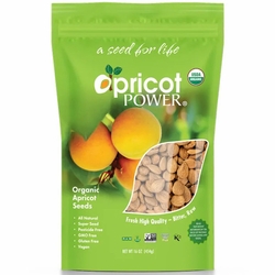 Apricot Power, Turkish Organic Bitter Raw Apricot Seeds, 16 oz Apricot Power, Turkish Organic Bitter Raw Apricot Seeds, 16 oz