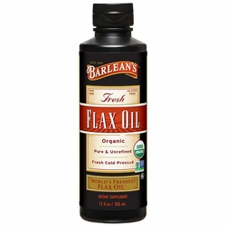 Barlean's Organic Oils, Flax Oil Liquid, Organic, 12 oz