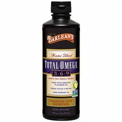 Barlean's Organic Oils, Master Blend Total Omega 3-6-9 Liquid, Lemonade Flavor, 16 oz Barlean's Organic Oils, Master Blend Total Omega 3-6-9 Liquid, Lemonade Flavor, 16 oz