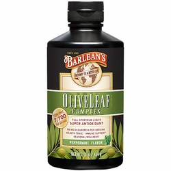 Barlean's Organic Oils, Olive Leaf Complex Liquid, Peppermint Flavor, 16 oz