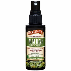 Barlean's Organic Oils, Immune Support Throat Spray - Peppermint Flavor, 1.5 oz
