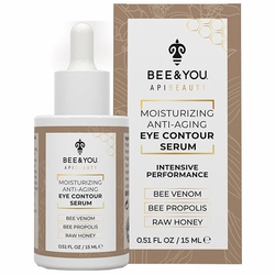 Bee & You, Moisturizing Anti-Aging Bee Venom Eye Contour Serum, 0.51 oz