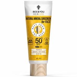Bee & You, Natural Mineral Sunscreen for Face, SPF 50+, 1.35 oz