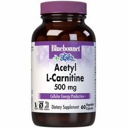 Bluebonnet Nutrition, Acetyl L-Carnitine 500 mg, 60 Vegetable Capsules Bluebonnet Nutrition, Acetyl L-Carnitine 500 mg, 60 Vegetable Capsules