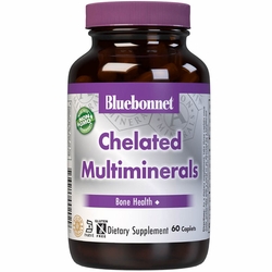 Bluebonnet Nutrition, Albion High Potency Chelated Multiminerals, With Iron, 60 Caplets