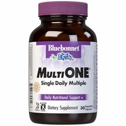 Bluebonnet Nutrition, Multi One Formula, Single Daily Multivitamin & Multimineral, With Iron, 30 Vegetable Capsules Bluebonnet Nutrition, Multi One Formula, Single Daily Multivitamin & Multimineral, With Iron, 30 Vegetable Capsules