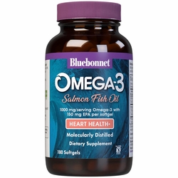 Bluebonnet Nutrition, Natural Omega-3 Salmon Oil, 180 Softgels Bluebonnet Nutrition, Natural Omega-3 Salmon Oil, 180 Softgels