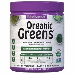 Bluebonnet Nutrition, Super Earth Organic Greens Powder, 7.4 oz (210 g) Bluebonnet Nutrition, Super Earth Organic Greens Powder, 7.4 oz (210 g)