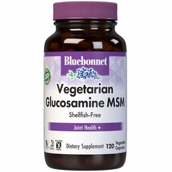 Bluebonnet Nutrition, Vegetarian Glucosamine Plus MSM, 120 Vcaps Bluebonnet Nutrition, Vegetarian Glucosamine Plus MSM, 120 Vcaps