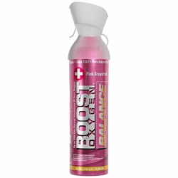 Boost Oxygen, 95% Pure Oxygen Inhaler Canister, Balance (Pink Grapefruit), Large (10 Liter) Boost Oxygen, 95% Pure Oxygen Inhaler Canister, Balance (Pink Grapefruit), Large (10 Liter)