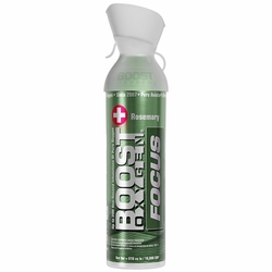 Boost Oxygen, 95% Pure Oxygen Inhaler Canister, Focus (Rosemary), Large (10 Liter) Boost Oxygen, 95% Pure Oxygen Inhaler Canister, Focus (Rosemary), Large (10 Liter)
