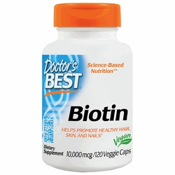 Doctor's Best, Biotin 10,000 mcg, 120 Veggie Caps