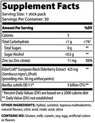 Black Elderberry Plus Probiotics & Zinc Immune Powder Packs, Value Size Black Elderberry Plus Probiotics & Zinc Immune Powder Packs, Value Size