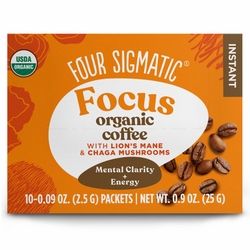 Four Sigmatic, Focus Organic Instant Coffee with Lion's Mane & Chaga Mushrooms, 10 Packets Four Sigmatic, Focus Organic Instant Coffee with Lion's Mane & Chaga Mushrooms, 10 Packets