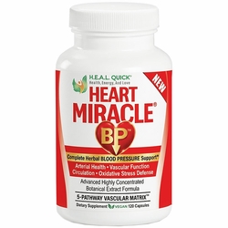 H.E.A.L QUICK (Century Systems), Heart Miracle BP, Complete Herbal Blood Pressure Support, 120 Capsules H.E.A.L QUICK (Century Systems), Heart Miracle BP, Complete Herbal Blood Pressure Support, 120 Capsules