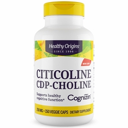 Healthy Origins, Citicoline CDP-Choline (Cognizin) 250 mg, Value Size, 150 Veggie Capsules