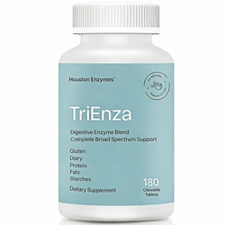 Houston Enzymes, TriEnza, Digestive Enzymes Supplement, 180 Chewable Tablets