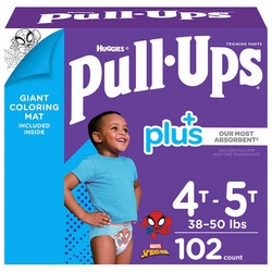 Huggies, Pull-Ups Plus Training Pants For Boys, Size 4T-5T, 102 Count