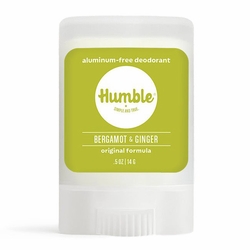 Humble Brands, Aluminum-Free Deodorant Travel Size, Original Formula, Bergamot & Ginger, 0.5 oz