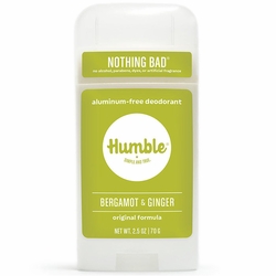 Humble Brands, Aluminum-Free Original Formula Deodorant, Bergamot & Ginger, 2.5 oz