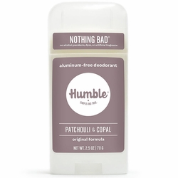 Humble Brands, Aluminum-Free Original Formula Deodorant, Patchouli & Copal, 2.5 oz
