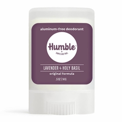 Humble Brands, Aluminum-Free Original Formula Deodorant Travel Size, Lavender & Holy Basil, 0.5 oz