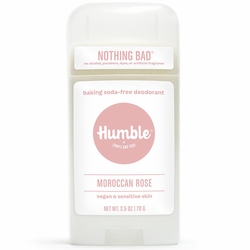 Humble Brands, Baking Soda-Free Deodorant for Vegan & Sensitive Skin, Moroccan Rose, 2.5 oz
