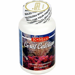 K-Max, Coral Calcium 1000 mg, 60 Capsules