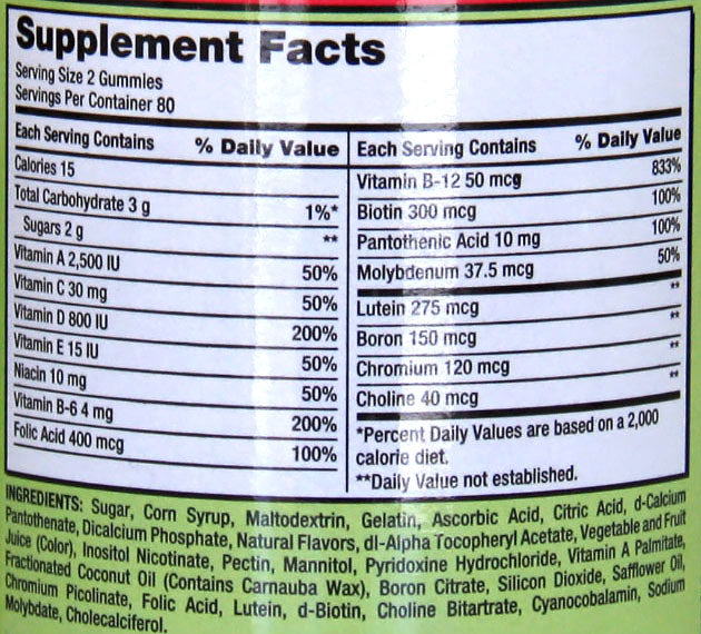 Kirkland Signature, Adult Multivitamin Gummies, 160 ct x 2 Bottles