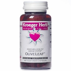 Kroeger Herb, Olive Leaf, 100 Vegetarian Capsules Kroeger Herb, Olive Leaf, 100 Vegetarian Capsules