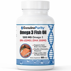 Leading Edge Health, GenuinePurity Omega 3 Fish Oil, 60 Softgels Leading Edge Health, GenuinePurity Omega 3 Fish Oil, 60 Softgels