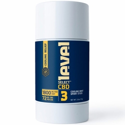 Level Select CBD, CBD Sport Stick 1800 mg, Level 3, Cooling Mint, 2.5 oz