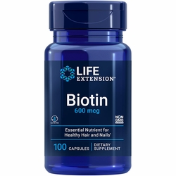 Life Extension, Biotin 600 mcg, 100 Capsules Life Extension, Biotin 600 mcg, 100 Capsules