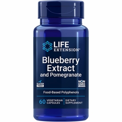 Life Extension, Blueberry Extract with Pomegranate, 60 Vegetarian Capsules Life Extension, Blueberry Extract with Pomegranate, 60 Vegetarian Capsules