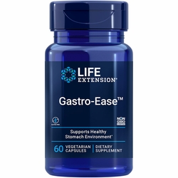 Life Extension, Gastro-Ease, Supports Healthy Stomach Environment, 60 Vegetarian Capsules