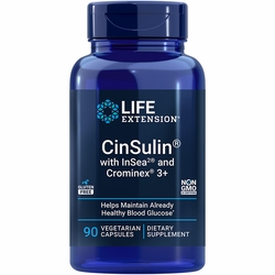 Life Extension, CinSulin with InSea2 and Crominex 3+, 90 Vegetarian Capsules